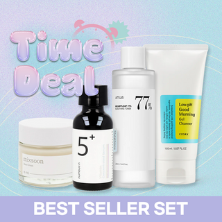 [BEST SELLER SET SALE]Cosrx Cleanser(150ml) + Anua Toner(250ml) + Numbuzin Serum(30ml) + Mixsoon Cream(50ml) - 10 Sets Only!